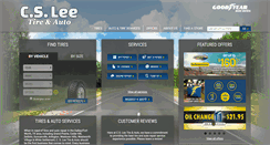 Desktop Screenshot of csleetire.com